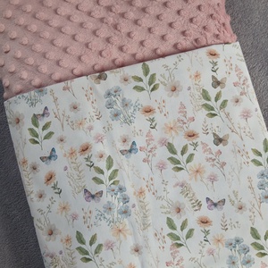 Tavaszi rét- Pihe- puha babatakaró - baba - mama - baba ágynemű - babatakaró, gyerek pléd - Meska.hu