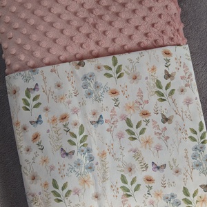 Tavaszi rét- Pihe- puha babatakaró - baba - mama - baba ágynemű - babatakaró, gyerek pléd - Meska.hu