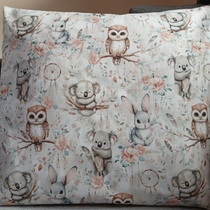 Koala macis párna (40 x 40 cm ) - baba - mama - babaszoba dekoráció - gyerek díszpárna - Meska.hu