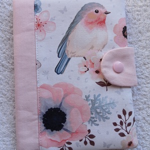 Új Design - Madárkám Várandós - Egészségügyi kiskönyv borító textilből - Meska.hu