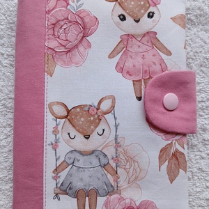 Új Design -  Egészségügyi könyv borító textilből - baba - mama - babaemlékek - egészségügyi kiskönyv borító - Meska.hu