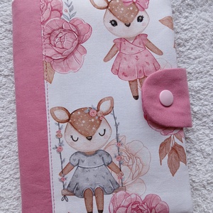 Új Design -  Egészségügyi könyv borító textilből - baba - mama - babaemlékek - egészségügyi kiskönyv borító - Meska.hu