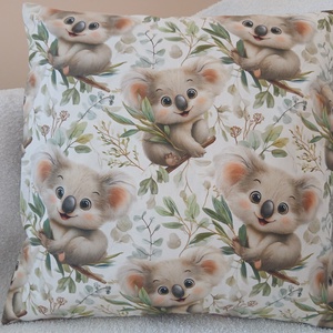 Koala macis  párna  (40 x 40 cm ) - baba - mama - babaszoba dekoráció - gyerek díszpárna - Meska.hu