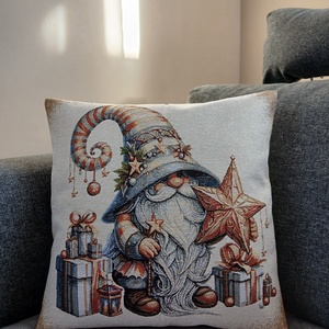 Karácsonyi manó kispárna  - baba - mama - babaszoba dekoráció - gyerek díszpárna - Meska.hu