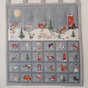  Adventi naptár, kalendárium, lakás dekoráció , Téli hold - karácsony - adventi díszek - adventi naptár - Meska.hu