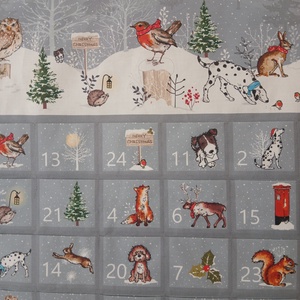  Adventi naptár, kalendárium, lakás dekoráció , Téli hold - karácsony - adventi díszek - adventi naptár - Meska.hu