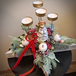 Nosztalgia karácsony - karácsony - adventi díszek - adventi asztaldísz - Meska.hu