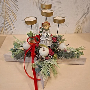 Nosztalgia karácsony - karácsony - adventi díszek - adventi asztaldísz - Meska.hu