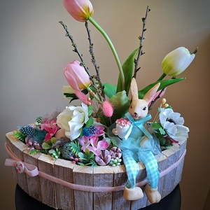 Húsvéti asztaldísz - otthon & életmód - dekoráció - asztal és polc dekoráció - asztaldísz - Meska.hu
