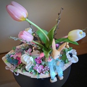 Húsvéti asztaldísz - otthon & életmód - dekoráció - asztal és polc dekoráció - asztaldísz - Meska.hu