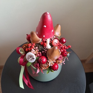 Gombás asztaldísz - otthon & életmód - dekoráció - asztal és polc dekoráció - asztaldísz - Meska.hu