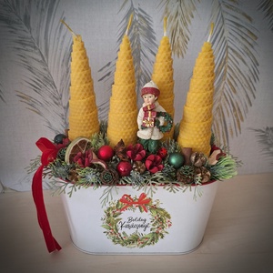 Klasszikus advent, Otthon & Életmód, Dekoráció, Asztal és polc dekoráció, Asztaldísz, Virágkötés, MESKA
