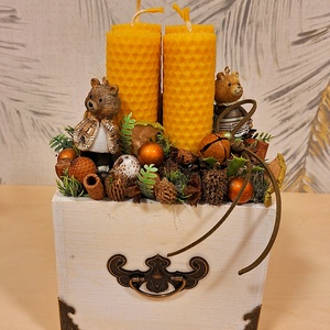 Adventi asztaldísz - otthon & életmód - dekoráció - asztal és polc dekoráció - asztaldísz - Meska.hu