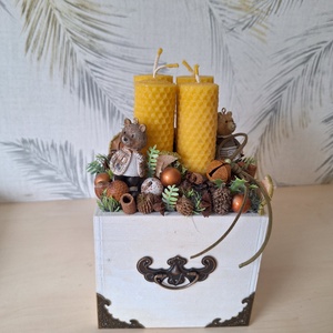 Adventi asztaldísz - otthon & életmód - dekoráció - asztal és polc dekoráció - asztaldísz - Meska.hu