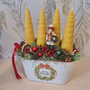 Klasszikus advent - otthon & életmód - dekoráció - asztal és polc dekoráció - asztaldísz - Meska.hu
