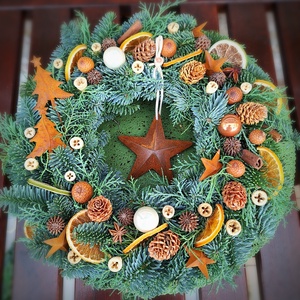 Karácsonyi ajtódísz - Meska.hu