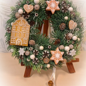 Havas karácsony, Otthon & Életmód, Dekoráció, Ajtó- és ablak dekoráció, Ajtódísz & Kopogtató, Virágkötés, MESKA