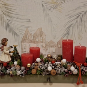 Klasszikus adventi dísz - karácsony - adventi díszek - adventi asztaldísz - Meska.hu