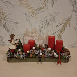 Klasszikus adventi dísz - karácsony - adventi díszek - adventi asztaldísz - Meska.hu