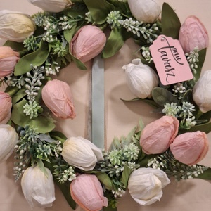 Tavaszi ajtódísz - otthon & életmód - dekoráció - ajtó- és ablak dekoráció - ajtódísz & kopogtató - Meska.hu