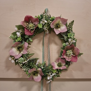 Tavaszi ajtódísz, Otthon & Életmód, Dekoráció, Ajtó- és ablak dekoráció, Ajtódísz & Kopogtató, Virágkötés, MESKA