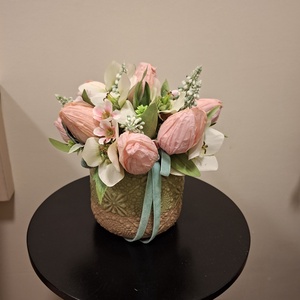 Tavaszi asztaldísz - otthon & életmód - dekoráció - asztal és polc dekoráció - asztaldísz - Meska.hu