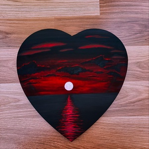 Naplemente, Művészet, Festmény, Akril, Festészet, MESKA