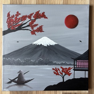 Japan - művészet - festmény - akril - Meska.hu