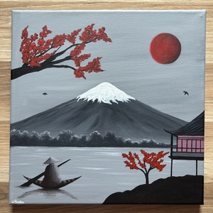 Japan, Művészet, Festmény, Akril, Festészet, MESKA