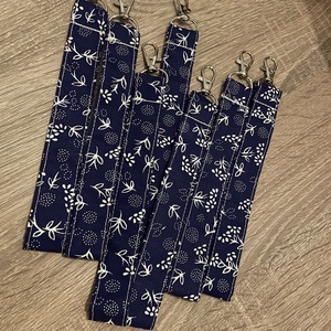 Kulcstartó kékfestő mintával - táska & tok - kulcstartó & táskadísz - kulcstartó - Meska.hu