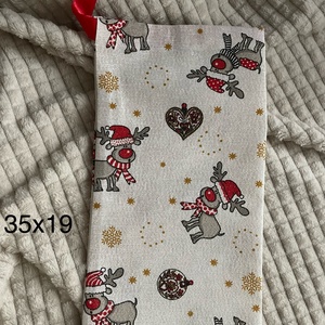 Rénszarvasos mikulászsák - karácsony - mikulás - mikulás zsák - Meska.hu