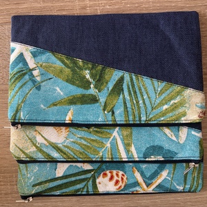 Neszesszer kék és tengermintás vászonból, Táska & Tok, Neszesszer, , MESKA