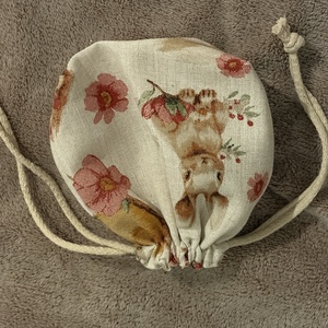 Húsvéti nyuszis mintás szütyő - ünnepi díszek, dekorációk - húsvéti díszek és dekorációk - húsvéti ajándékátadó - Meska.hu