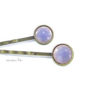 Levendulakék tűzzománc hajcsat - ruha & divat - hajdísz & hajcsat - hajcsat & hajtű - Meska.hu