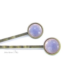 Levendulakék tűzzománc hajcsat, Ruha & Divat, Hajdísz & Hajcsat, Hajcsat & Hajtű, Ékszerkészítés, Tűzzománc, MESKA