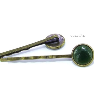 Haragoszöld tűzzománc hajcsat - ruha & divat - hajdísz & hajcsat - hajcsat & hajtű - Meska.hu