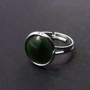 Haragoszöld tűzzománc gyűrű -  - Meska.hu