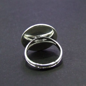 Virágos fehér-piros tűzzománc gyűrű - ékszer - gyűrű - Meska.hu