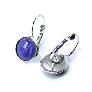 Farmerkék tűzzománc fülbevaló -  - Meska.hu