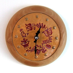 Magyar népmese - tűzzománc falióra, Otthon & Életmód, Dekoráció, Fali és függő dekoráció, Falióra & óra, Tűzzománc, Famegmunkálás, MESKA