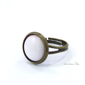 Fehér tűzzománc gyűrű, , Ékszerkészítés, Tűzzománc, MESKA