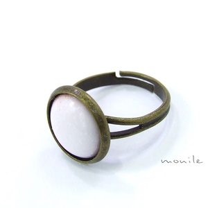 Fehér tűzzománc gyűrű -  - Meska.hu