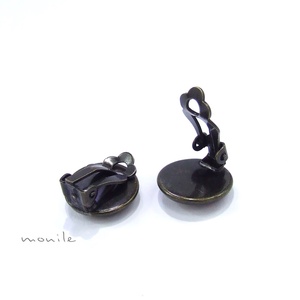 Klipsz tűzzománc fülbevaló - mustársárga - ékszer - fülbevaló - klipsz - Meska.hu