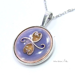 Kék-barna tűzzománc nyaklánc, Ékszer, Nyaklánc, Medálos nyaklánc, Ékszerkészítés, Tűzzománc, MESKA