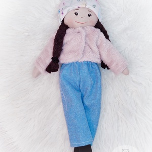 Textil hajú öltöztetős baba  - játék & sport - baba & babaház - öltöztethető baba - Meska.hu