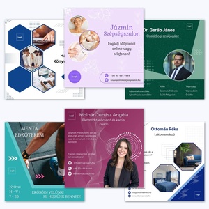 Közösségi média sablonok - művészet - grafika & illusztráció - digitális - Meska.hu