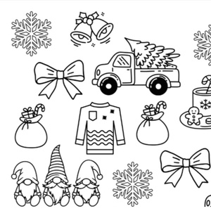 Színező- és játékcsomag - Karácsony - művészet - grafika & illusztráció - digitális - Meska.hu