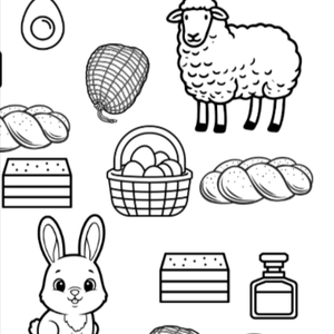 Letölthető, nyomtatható színező - Húsvét 02 - otthon & életmód - papír, írószer - színező - Meska.hu