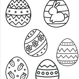 Letölthető, nyomtatható színező - Húsvét 02 - otthon & életmód - papír, írószer - színező - Meska.hu