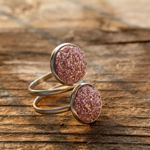 Cabochon gyűrűk - ékszer - gyűrű - üveglencsés gyűrű - Meska.hu
